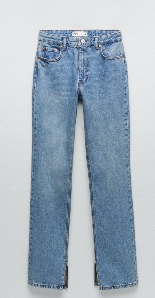 𝅺zara the 90s slim za jeans with split